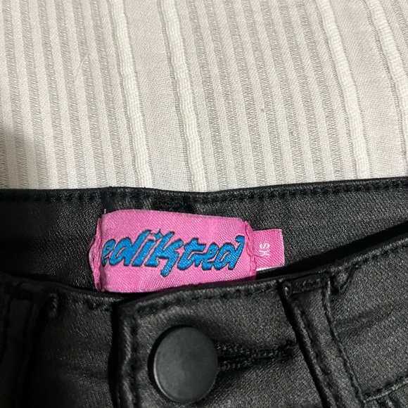 Edikted Midnight Black Flare Pants - Picture 3 of 4